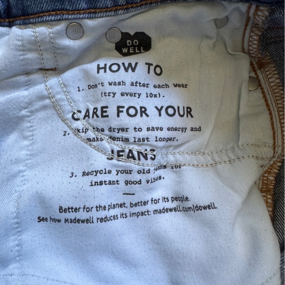 Madewell High Rise The Perfect Vintage Straight Jean - Size 23 T Tall - Picture 12 of 15